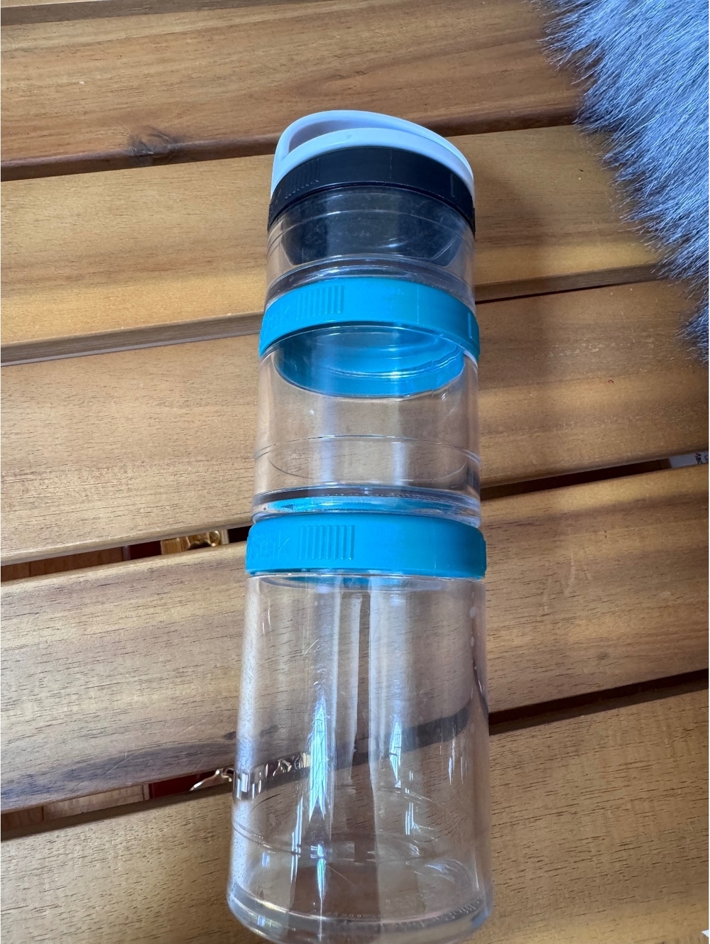 BlenderBottle GoStak Interlocking Storage Jars (3-Piece Set) - Teal & Black